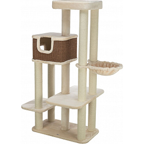 BERTHOLO kaparófa, 78 x 45 cm /165 cm, krém/barna