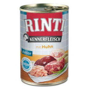 Rinti Dog Kennerfleisch Junior csirke konzerv 400g