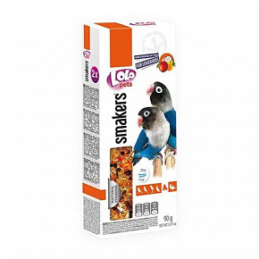 LOLO SMAKERS 2 gyümölcskobak agapornishoz 90 g LOLO SMAKERS 2 gyümölcskobak agapornishoz 90 g