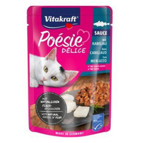 Vitakraft Cat Poésie DéliSauce zseb tőkehal 85g