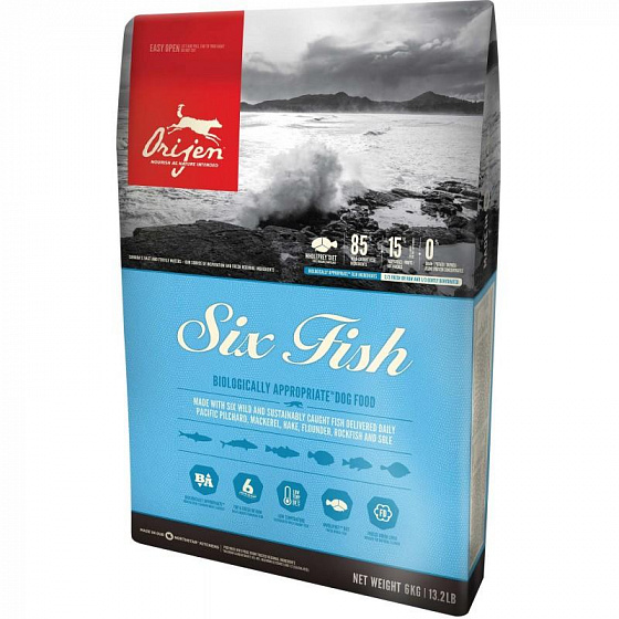 Orijen Dog Six Fish 11,4 kg + INGYENES SZÁLLÍTÁS