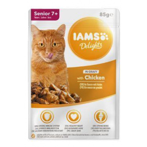 Iams Cat Senior csirke mártásos zsebben 85g