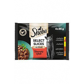 Sheba tasak Select Slices szaftos válogatás 4x85g