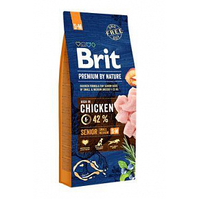 Brit Premium by Nature Senior Small/Medium Chicken 15 kg Brit Premium by Nature Senior Small/Medium Chicken 15 kg