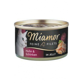 Miamor Cat Filet csirke + sonka konzerv zselében 100g