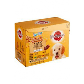 Pedigree pocket Junior húsválaszték, zselés rizs 12x100g