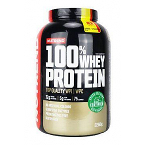 Nutrend 100% Whey Protein banán+eper 2250g