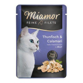 Miamor Cat Filet zseb tonhal+kalmár zselében 100g