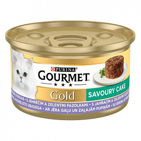 Nestlé GOURMET GOLD Sós sütemény bárányhússal és zöldbabbal konz.12x85 g