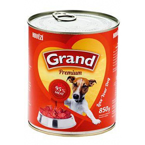 GRAND Dog konz. Prémium marhahús 850g