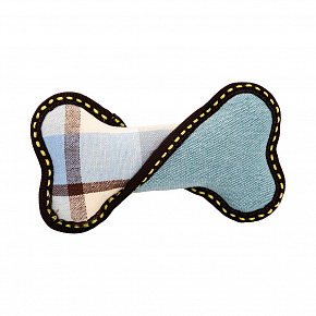 Csont 21 cm, robusztus apportírozó kutyáknak, kék/sárga, HipHop Dog Csont 21 cm, robusztus apportírozó kutyáknak, kék/sárga, HipHop Dog