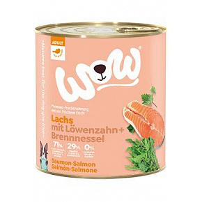 WOW Dog konz. Felnőtt lazac paradicsommal 800g WOW Dog konz. Felnőtt lazac paradicsommal 800g