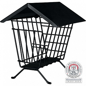 Szabadon álló széna etető, fém 20 x 23 x 20 cm