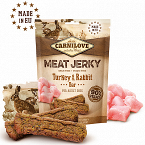 Carnilove Dog Jerky Nyúl és pulyka szelet 100g