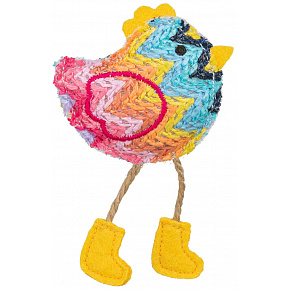 Csirke macskamentával, 11 cm, poliészter