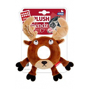 Játékkutya GiGwi Plush Friendz zokogás gumival. gyűrű Játékkutya GiGwi Plush Friendz zokogás gumival. gyűrű