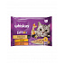Mars WHISKAS pocket cat Tasty mix ( csirke&zöld.igen.& tengerimalac.) tejszínes mártásban 4 x 85 g