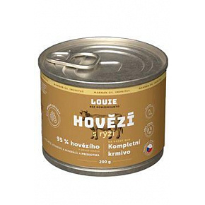 Louie Dog konz. Marhahús rizzsel és prebiotikumokkal 200g Louie Dog konz. Marhahús rizzsel és prebiotikumokkal 200g