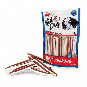 KIDDOG marhahúsos szendvics tőkehallal 250 g KIDDOG marhahúsos szendvics tőkehallal 250 g