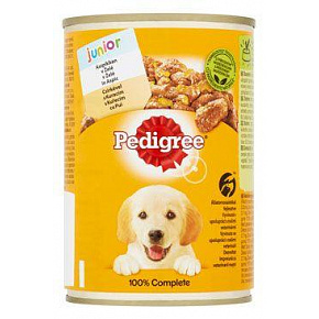 Pedigree konz. Can Junior csirke zselében 400g