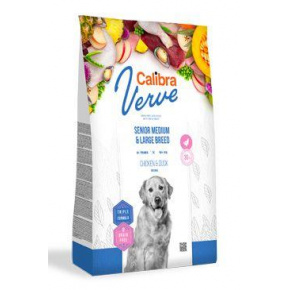 Calibra Dog Verve GF Senior M&L csirke és kacsa 12kg