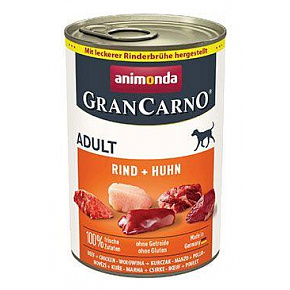 Animonda GRANCARNO® dog adult marha és csirke csomag. 6 x 400g konzerv Animonda GRANCARNO® dog adult marha és csirke csomag. 6 x 400g konzerv