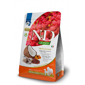 Farmina N&D dog QUINOA (GF) adult medium & maxi, skin & coat, herring 2,5 kg