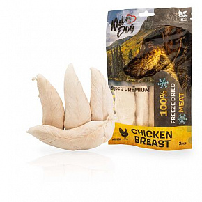 KIDDOG SUPER PREMIUM 100% csirkemell teljes darabok fagyasztva szárítva 50 g (3-4 db)