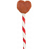 Valentine Heart Lollipop, szív alakú csirke nyalóka, 12 cm/15 g [150 db] - KORLÁTOZOTT AJÁNLAT