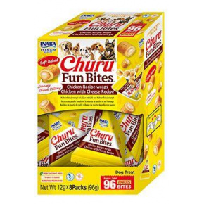 Churu Dog BOX Fun Bites Csirke tekercsek Csirke&Sajt 8x12g