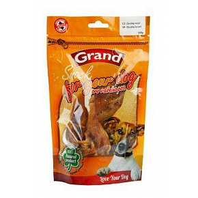GRAND Dog eledel. Szárítsd meg. Finomság sertésfül 100g