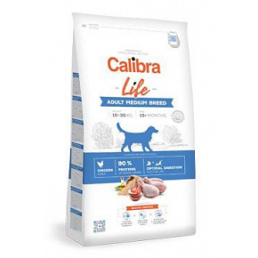 Calibra Dog Life Adult Közepes fajtájú csirke 2,5kg Calibra Dog Life Adult Közepes fajtájú csirke 2,5kg
