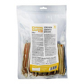 CARODO Dog jutalomfalat. Csirkés szendvics tőkehallal 250g