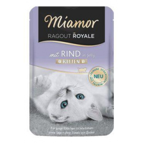 Miamor Cat Ragout Junior marhahús zselés zsebben 100g