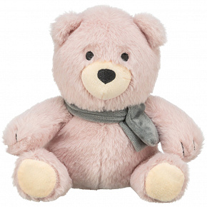 Vánoční medvídek Teddy, bez zvuku, 19 cm, růžová Vánoční medvídek Teddy, bez zvuku, 19 cm, růžová