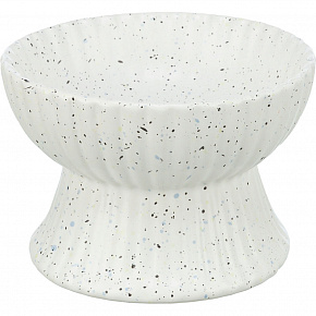 Kerámia tál emelt, 0,2 l / 13 cm, fehér márványos Kerámia tál emelt, 0,2 l / 13 cm, fehér márványos