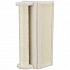 Kaparázó saroklap oszloppal, 15 x 50 x 15 cm, bézs