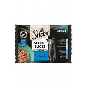 Sheba zsebhal lédús választék 4x85g