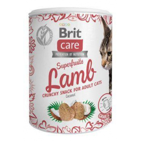 Brit Care Cat Snack Superfruits bárány 100g