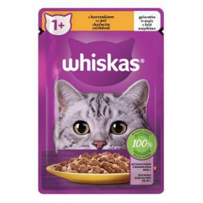 Whiskas kapszula. Zselés csirkemag 85g