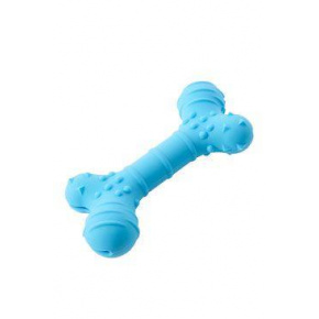 Kutyajáték BUSTER Flex Bone, kék 16cm