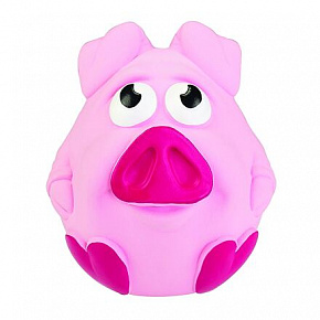 Valódi hangú malac 11 cm, latex, HipHop Dog