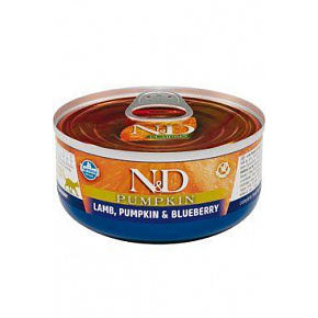 N&D CAT PUMPKIN Adult Bárány & Áfonya 70g