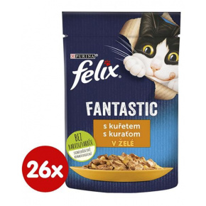 Nestlé FELIX Fantastic macska csirke zselés kapszula 26x85 g