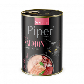 NEW PIPER CAT konzerv macskáknak, lazaccal 400g