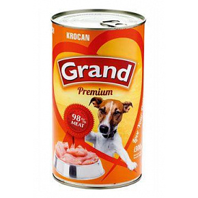 GRAND Dog konz. Prémium pulyka 1300g