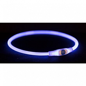 Flash light ring USB, villogó nyakörv, kék (RP 2,10 €)