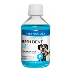 Francodex Fresh Dent 2 az 1-ben kutyáknak és macskáknak 250ml