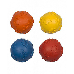 Játék DUVO+ Gumiból készült sípoló labda mancsokkal 7 cm Játék DUVO+ Gumiból készült sípoló labda mancsokkal 7 cm