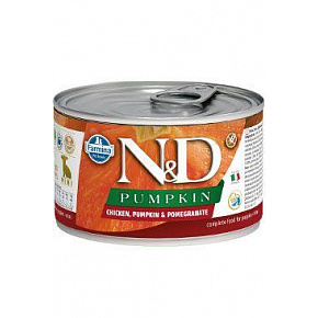 N&D DOG PUMPKIN Puppy csirke és gránátalma Mini 140g N&D DOG PUMPKIN Puppy csirke és gránátalma Mini 140g
